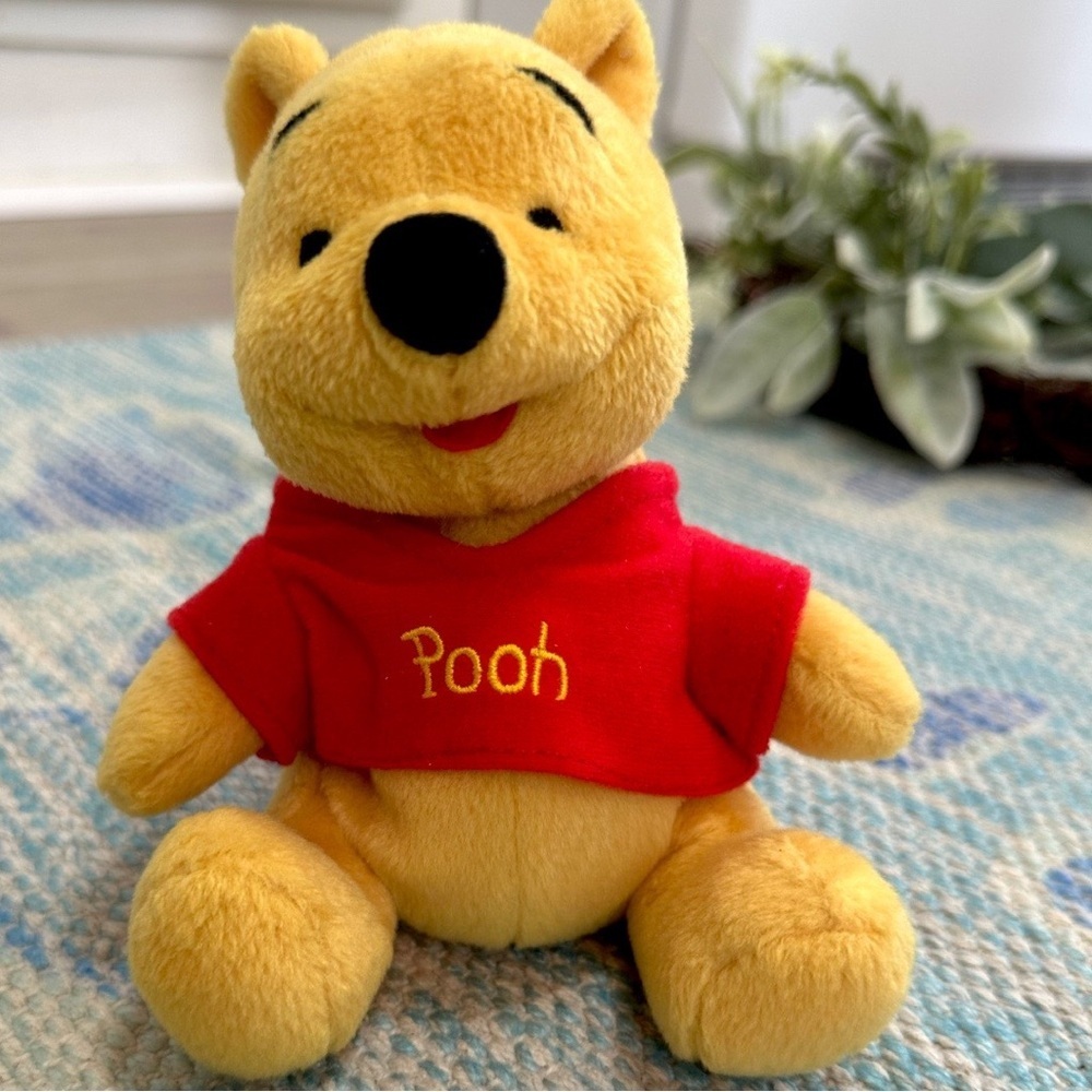 Vintage Disney Winnie the Pooh Pooh Bear Plush Stuffed Animal Toy Friend